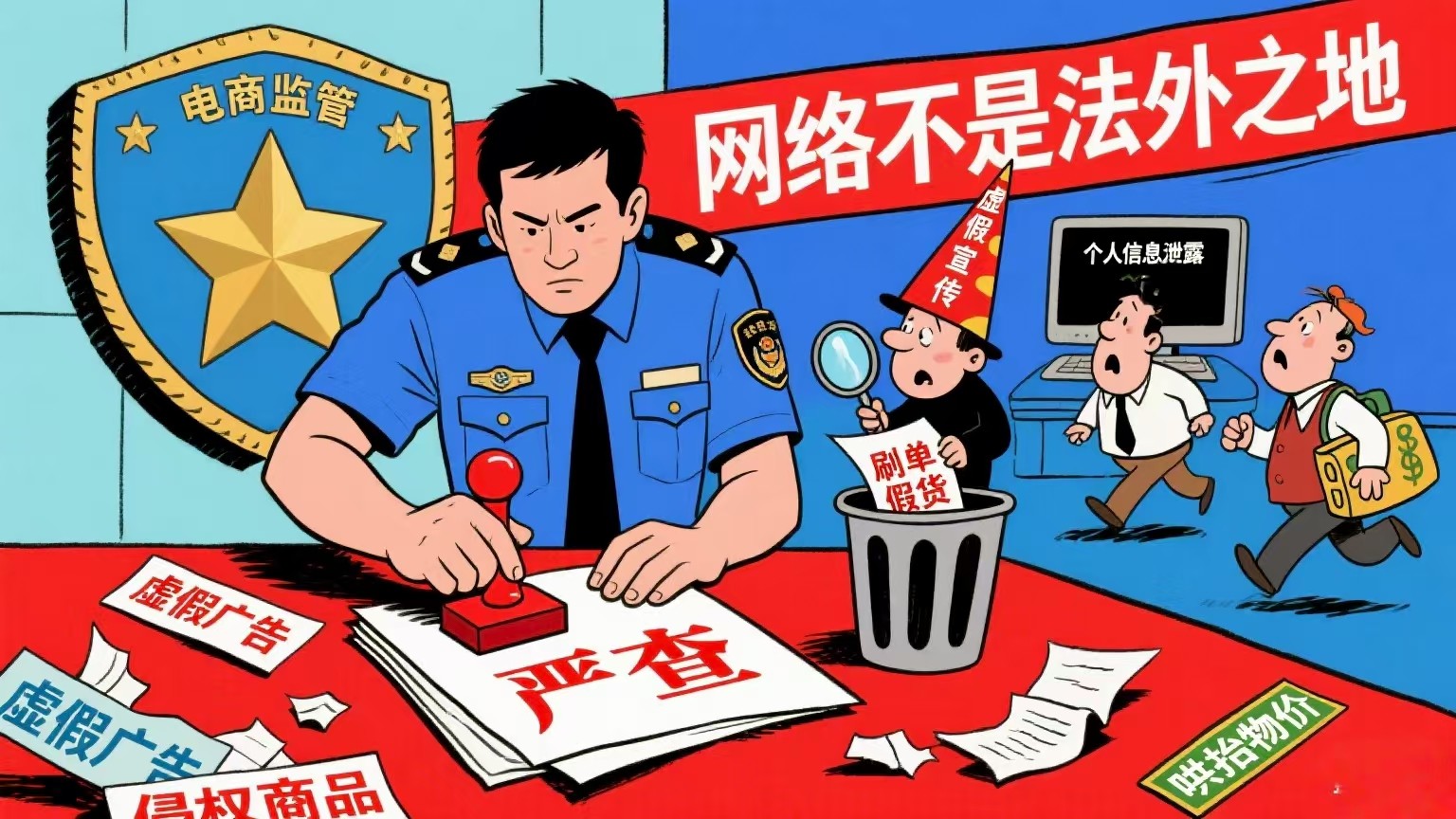 政法机关严厉打击整治电商领域违法犯罪--营造清朗网络环境守护消费晴空