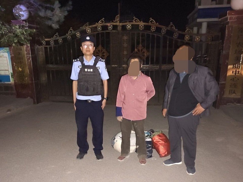 新疆生产建设兵团第六师五家渠垦区公安局军户派出所：“警察蓝”守护“夕阳红” 民警4小时寻回八旬失联老人