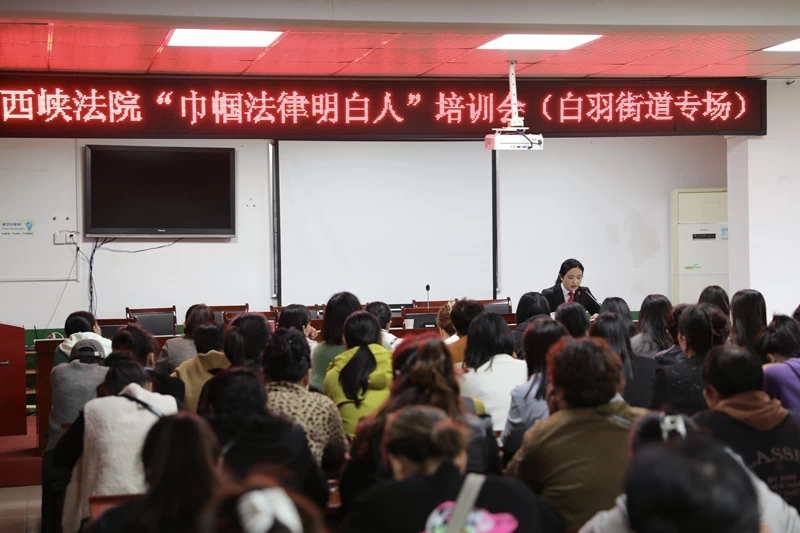 河南省南阳市西峡县法院开展“巾帼法律明白人”专题培训