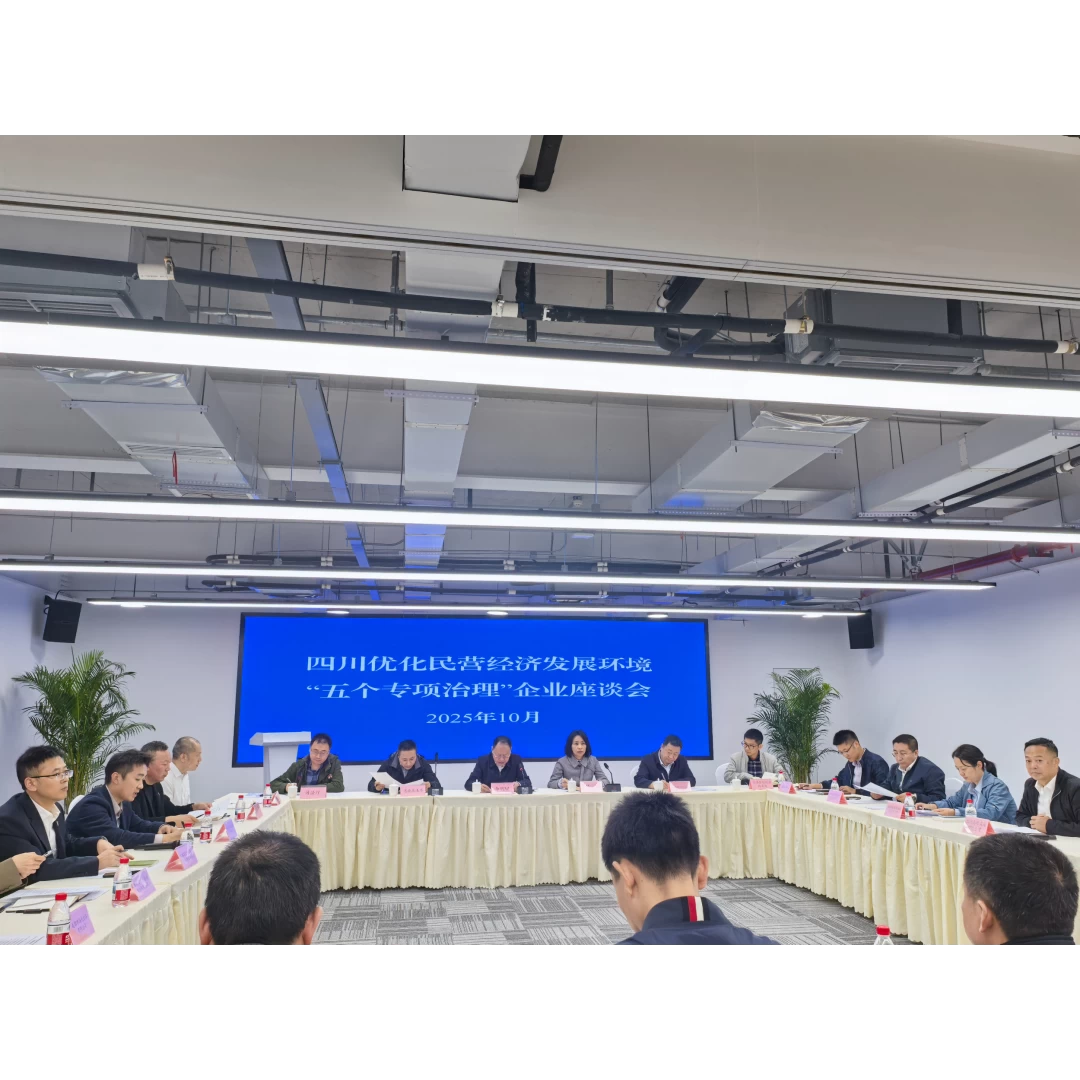四川省优化民营经济发展环境“五个专项治理”座谈会在成都召开