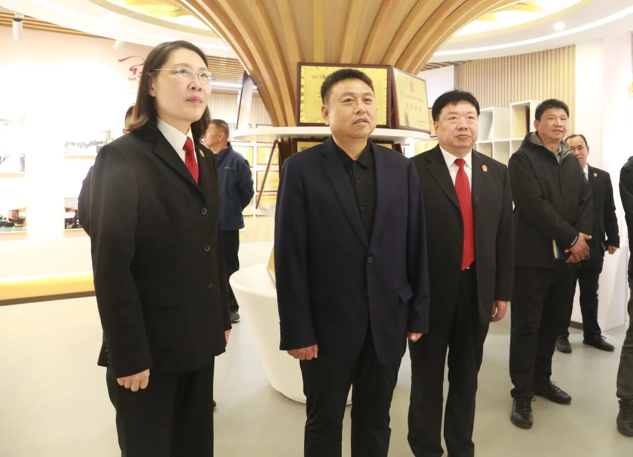 河南省宜阳县人大常委会到县人民法院视察工作