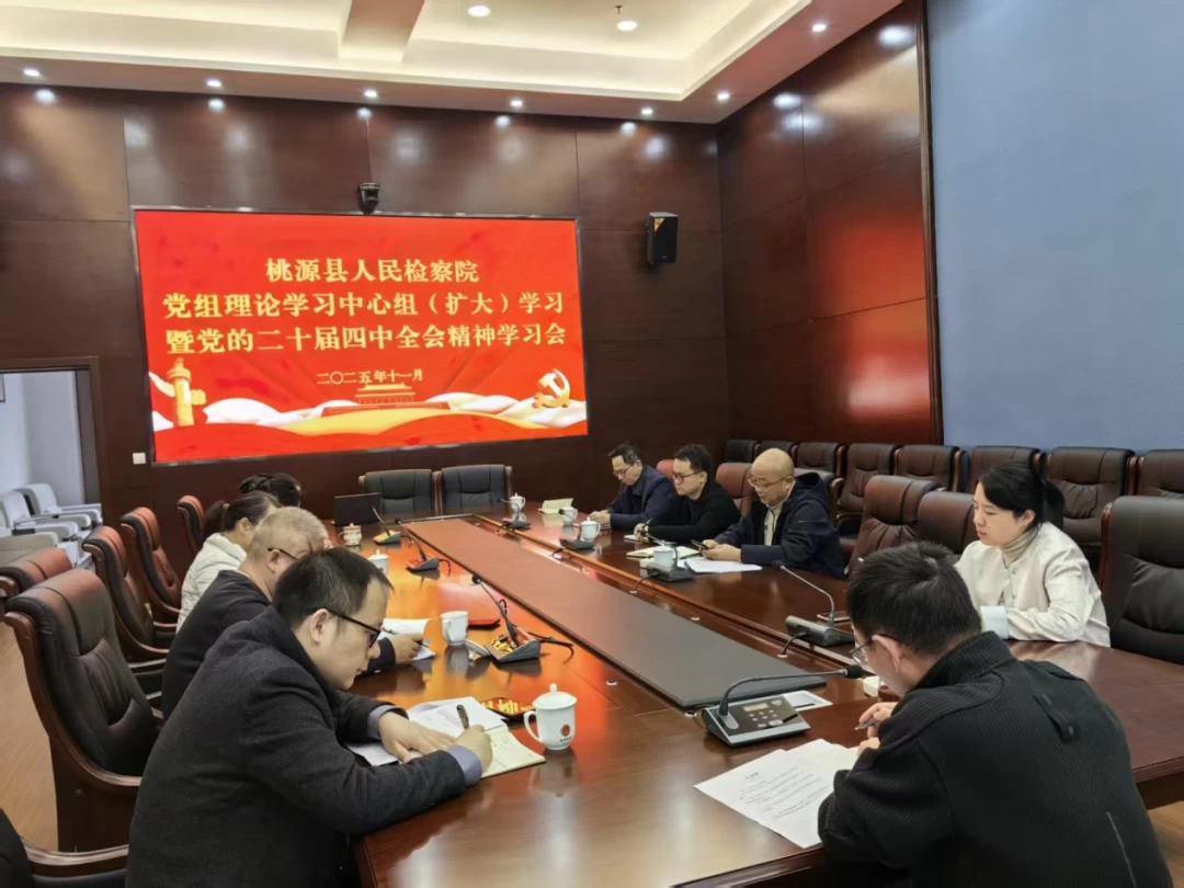湖南省桃源县人民检察院掀起学习贯彻党的二十届四中全会精神热潮