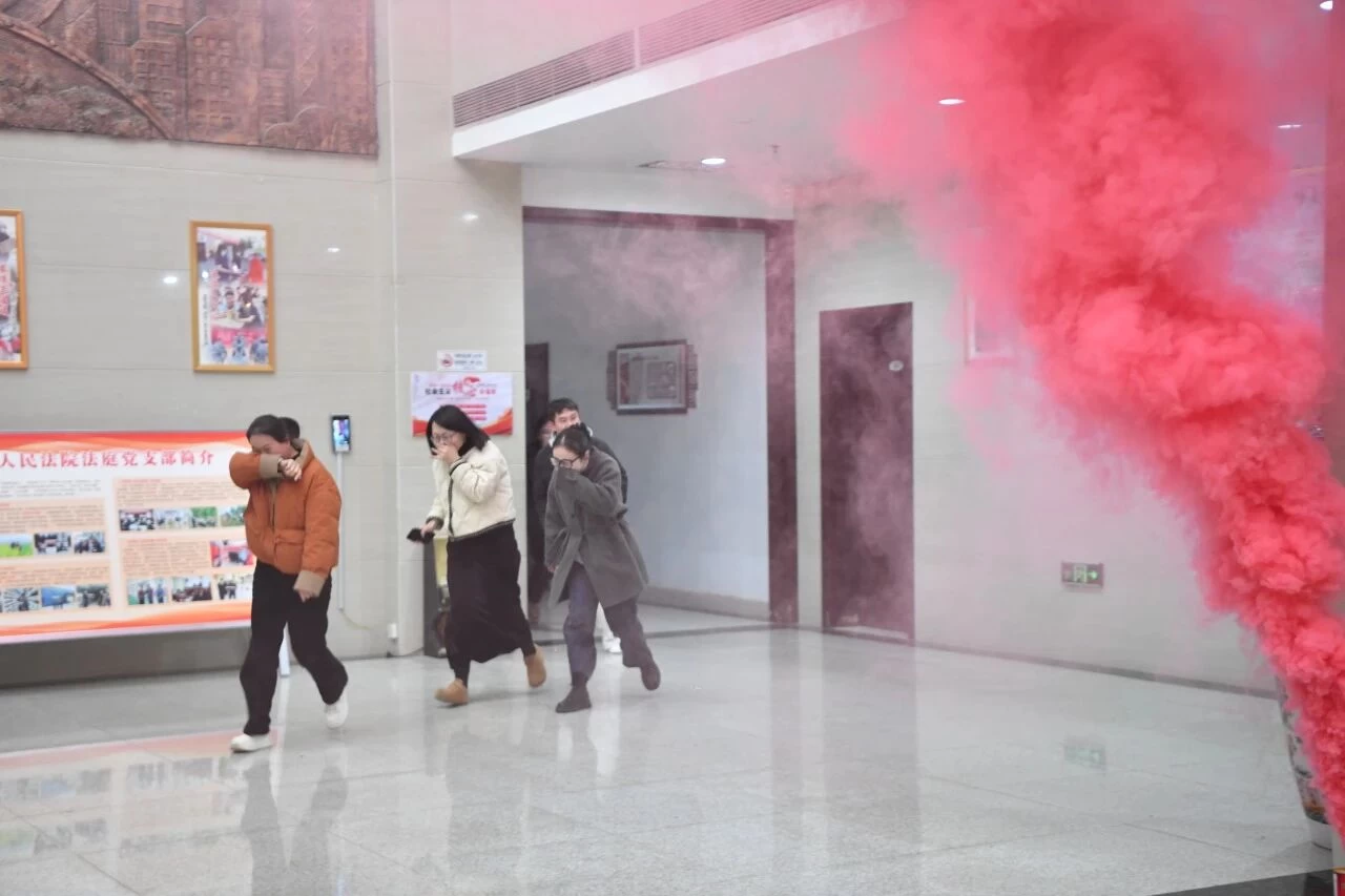 河南省洛阳市汝阳县人民法院组织开展消防安全演练活动