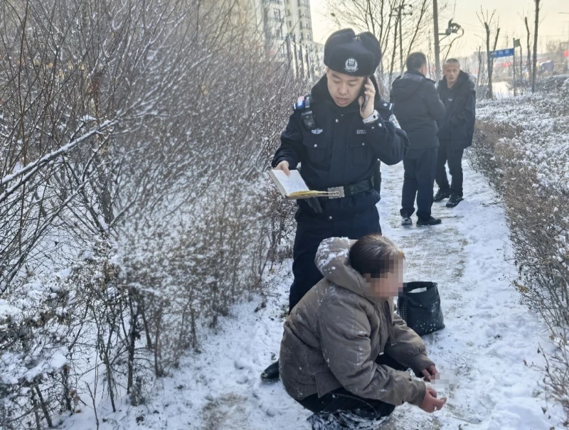 黑龙江省哈尔滨市巴彦县公安局第三派出所：寒雪送温暖 民警助迷路女子平安回家
