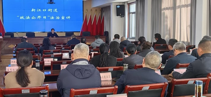 湖北省松滋市新江口法庭：把“公开课”开到街道门口，为基层工作者送上“法治定心丸”