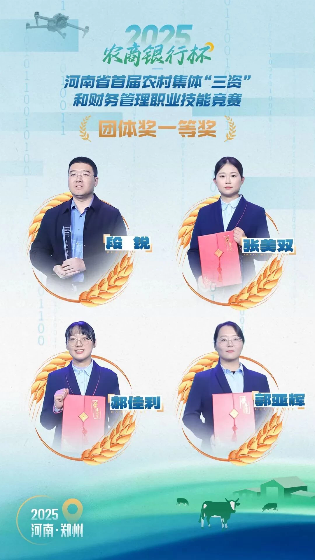 河南省洛阳市代表队在全省农村集体“三资”和财务管理职业技能竞赛中摘得桂冠