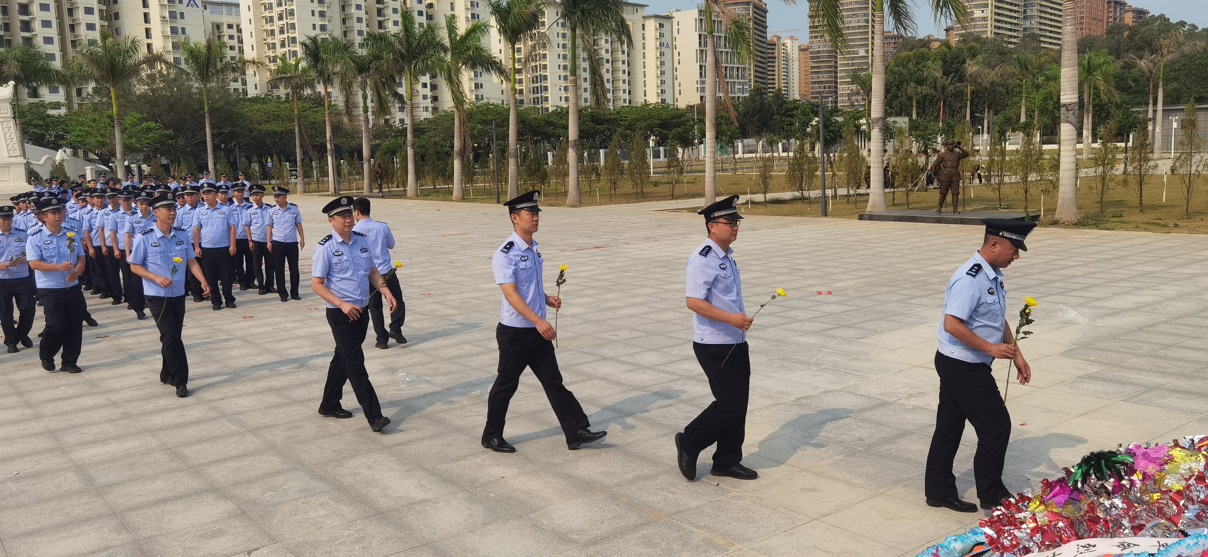 海南省公安厅反走私和海岸管理总队第六支队开展“缅怀革命先烈 弘扬英烈精神 筑牢忠诚警魂”祭奠活动