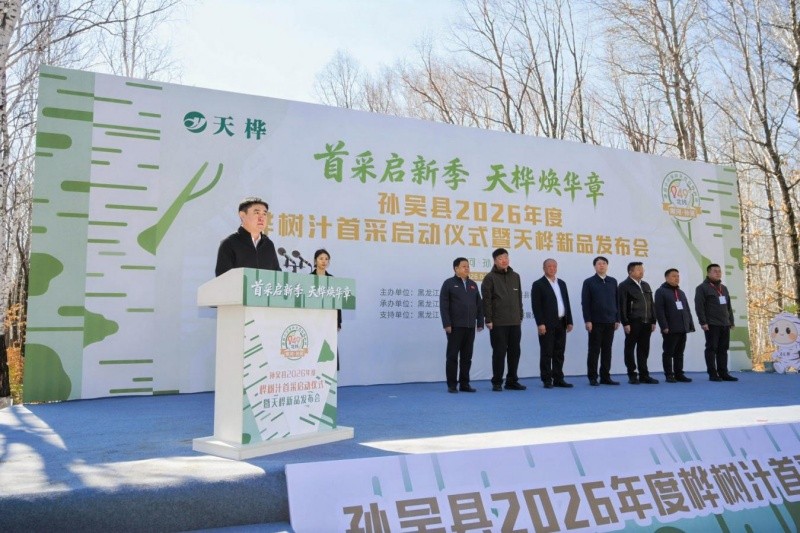 首采启新季 天桦焕华章——黑龙江省黑河市孙吴县2026年度桦树汁产业全面升级