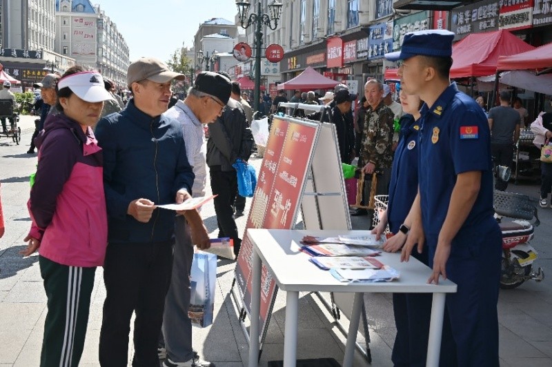 黑龙江省黑河市消防救援支队积极参与2026年“质量月”主题宣传活动
