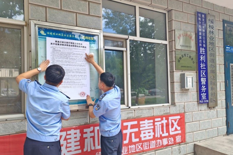 黑龙江省林区公安局绥棱分局扎实开展深化扫黑除恶专项斗争宣传工作