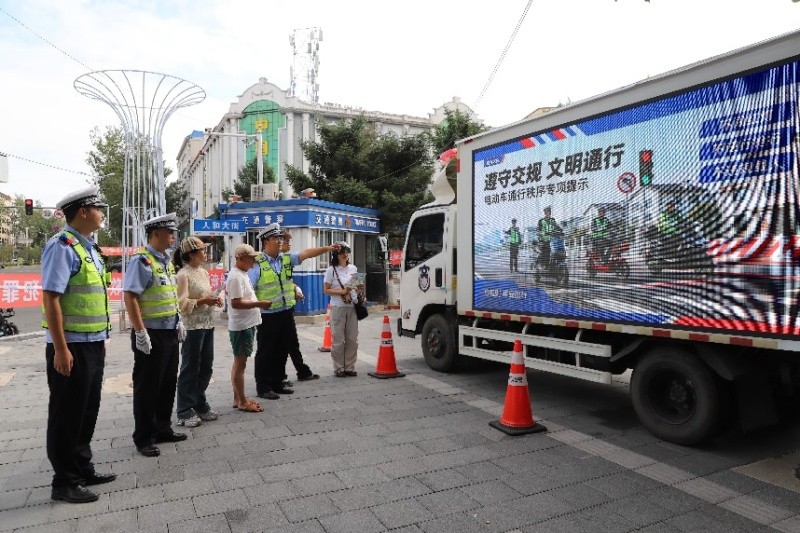 黑龙江省哈尔滨市通河县公安局交通管理大队开展摩托车、电动车专项整治助力交通安全“打击月”