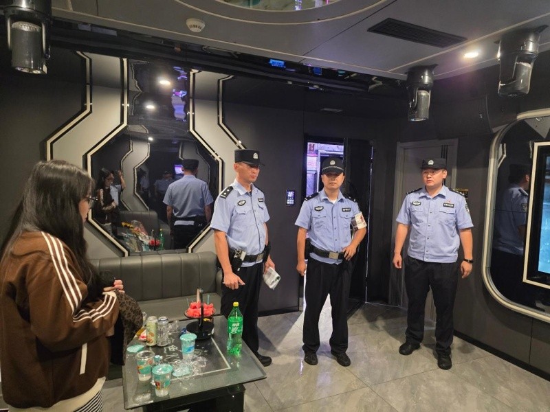 黑龙江省双鸭山市饶河县公安局重拳清查娱乐场所 护航辖区平安稳定