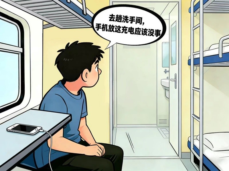 哈尔滨铁路公安处：一组漫画提醒旅客乘车出行谨防财物被盗