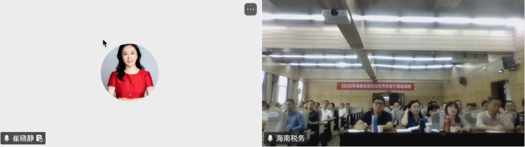 武大崔晓静教授受邀为海南省税务局税务骨干开展专题培训