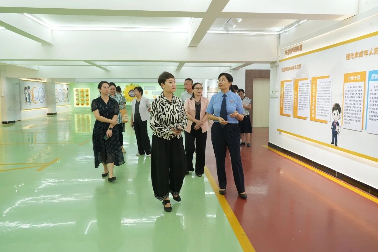 海南省妇儿工委一行到儋州市检察院参观未成年人检察保护工作区