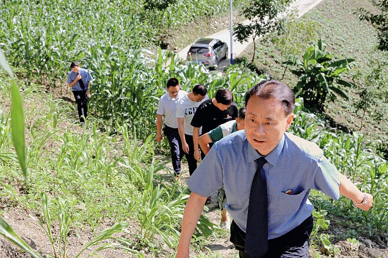 2020年6月30日,张树峰带领干警到佐龙镇入户走访司法救助对象。张倩摄_副本.jpg