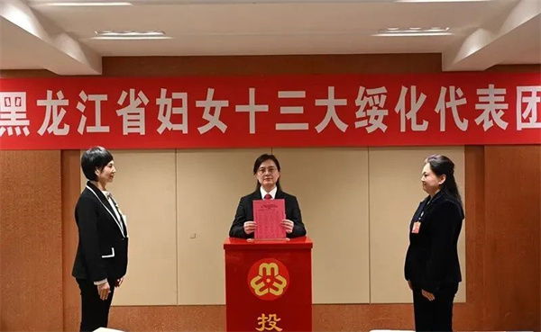 黑龙江省绥化中院民一庭副庭长吴孟作为妇女代表参加黑龙江省妇女第十三次代表大会