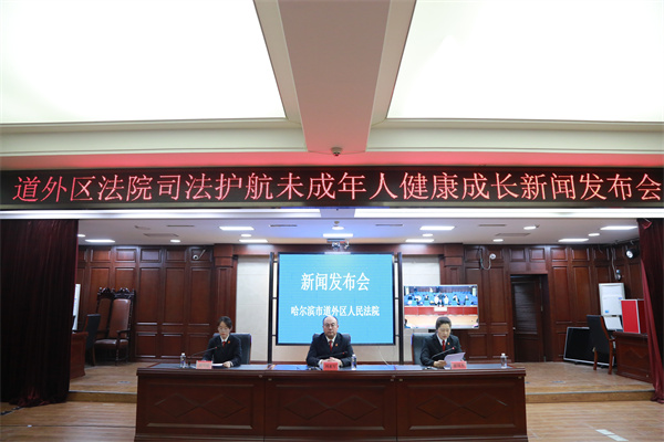 司法护航未成年人健康成长——黑龙江省哈尔滨市道外区人民法院召开新闻发布会