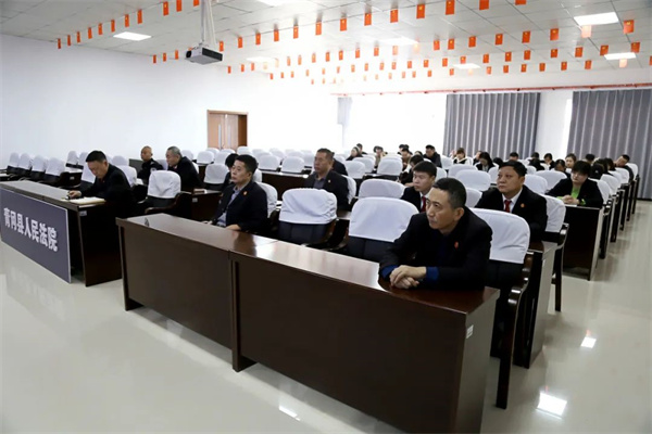 黑龙江省青冈法院党组成员、政治部主任宋丽丽讲廉政党课