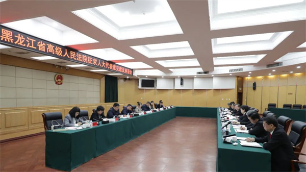 为民履职，依法监督！黑龙江高院召开征求人大代表意见建议座谈会