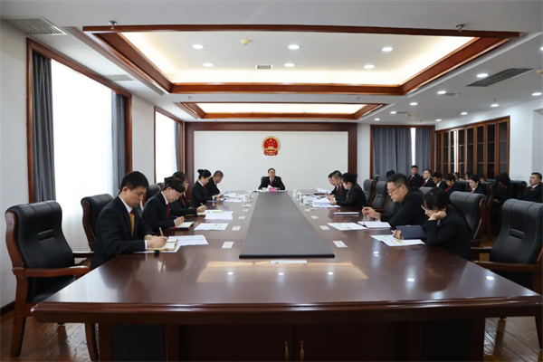 黑龙江省双鸭山中院召开2025年第一次党组(扩大)会议