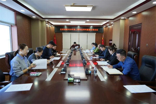 黑龙江省北安法院召开2025年第二期司法审判数据会商会议
