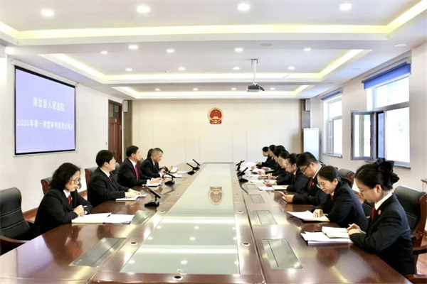 黑龙江省南岔县人民法院召开2025年第一季度审判质效会商会议