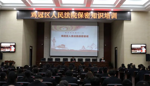 黑龙江省鸡西市鸡冠区人民法院开展2025年保密工作培训