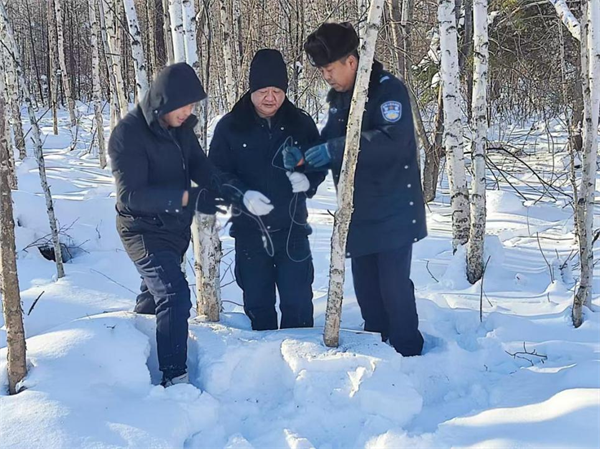 黑龙江省林区公安局沾河分局：开展“巡山清套”行动 守护野生动物安全