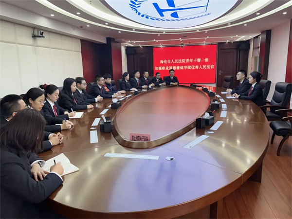 挺膺担当 青春向前——黑龙江省海伦法院青年干警第一学习小组召开学习研讨会议