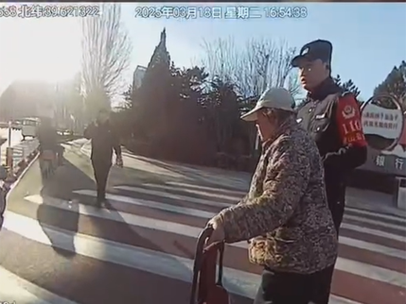 “奶奶，咱坐警车回家！”——从斑马线到家门口的双警守护
