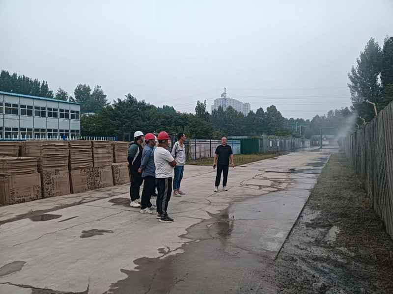 河南焦作沁阳市开展建筑工地扬尘治理专项行动