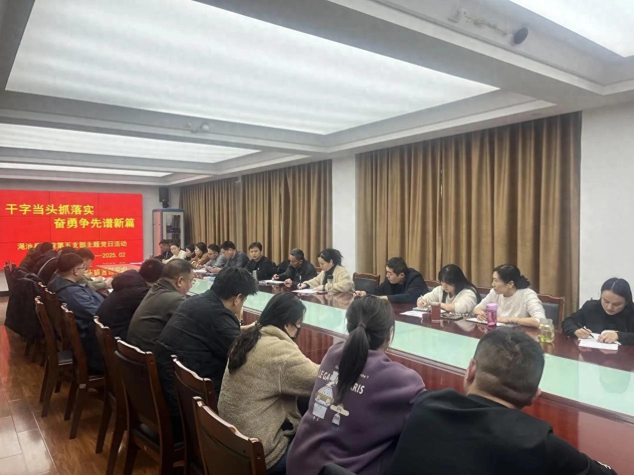 河南省渑池县法院第五党支部召开党员活动日暨执行工作专题会议