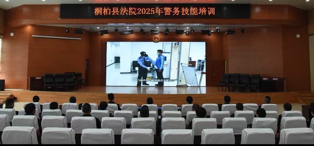 河南省南阳市桐柏县法院开展警务技能实战化培训