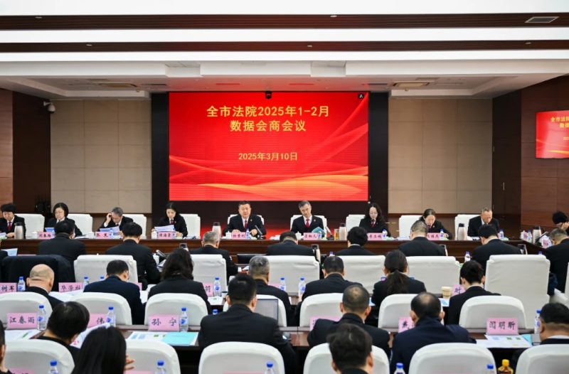 精准数据驱动 吉林长春中级法院召开2025年1-2月数据会商会议