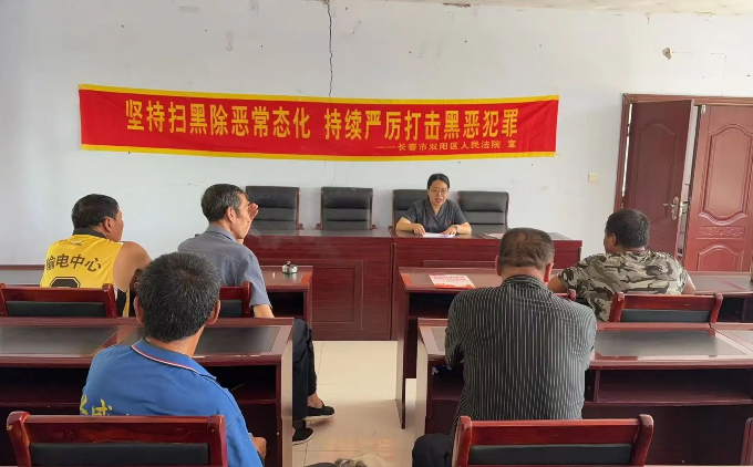 法润乡村 共筑平安——吉林双阳法院开展“反有组织犯罪”普法宣传