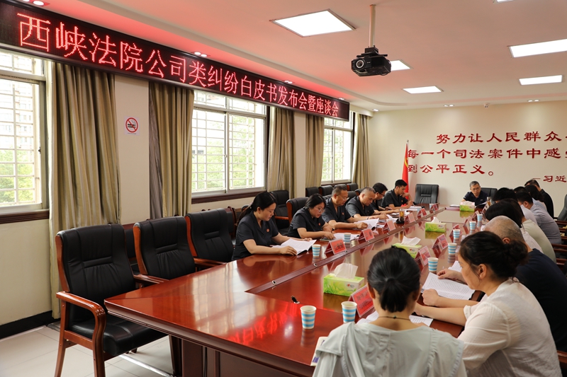 河南省南阳市西峡县法院召开《公司类案件审判白皮书》发布会