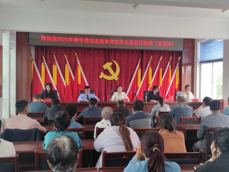 法治惠民 普法先行——甘肃省陇南市两当县法学会开展青年普法志愿者法治文化基层行活动