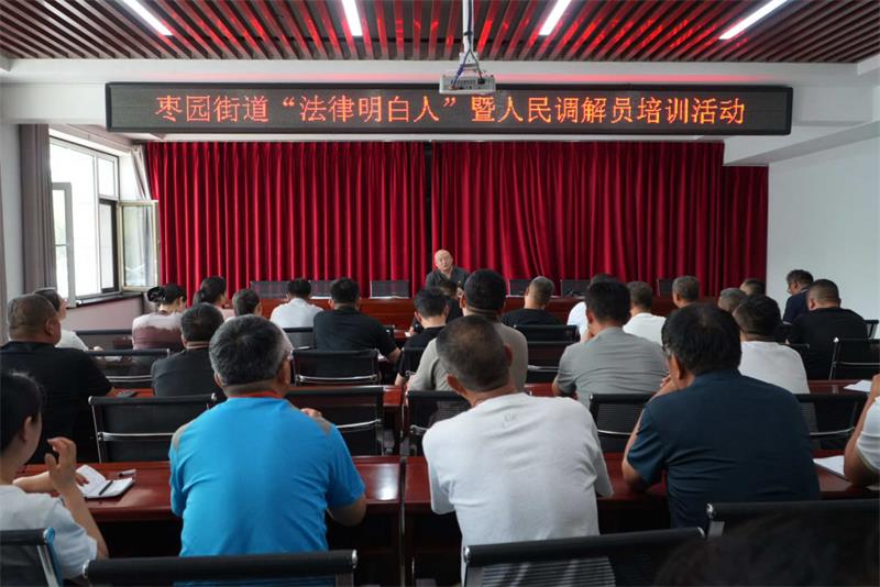 陕西延安市宝塔区人民法院枣园法庭深入枣园政府开展“法律明白人”专题培训活动