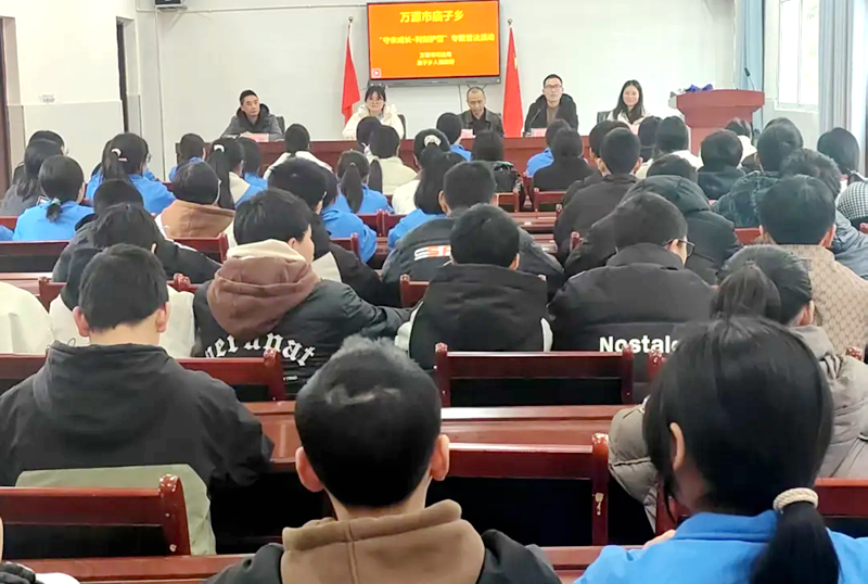 四川万源市庙子乡开展“守未成长 利剑护蕾”法治宣讲进校园活动