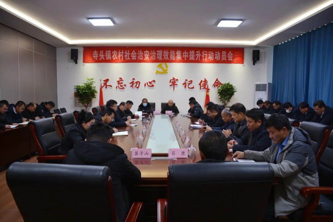 山东省潍坊市临朐县寺头镇召开农村社会治安治理效能集中提升行动动员会