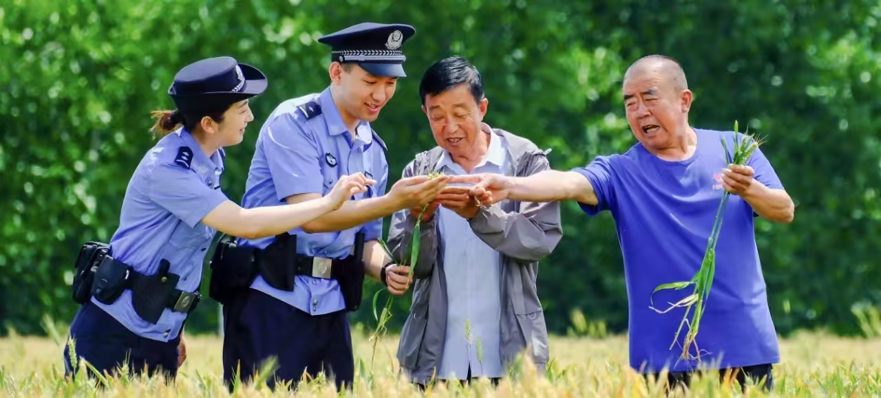 山东青岛公安“三夏”护农话安全 