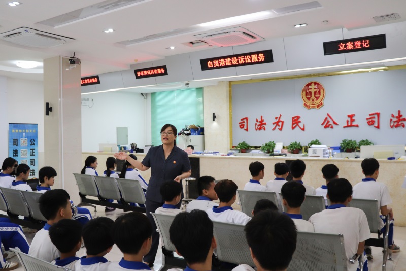 6·26国际禁毒日 海南白沙法院带学生解锁禁毒与法治“知识密码”