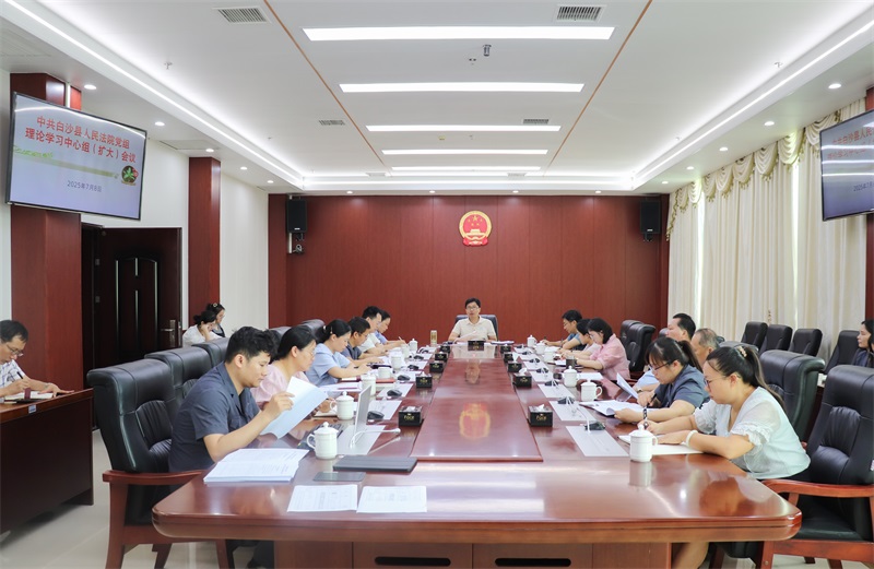 海南白沙法院传达学习全省政法领导干部专题研讨班精神