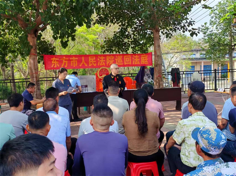 海南东方法院：巡回审判进乡村 就地宣判促诚信