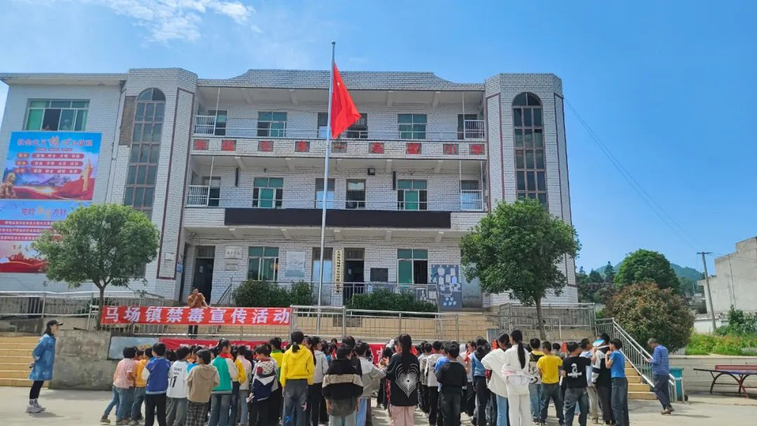 贵州省大方县法学会马场镇工作站联合多部门开展法治宣传进校园活动