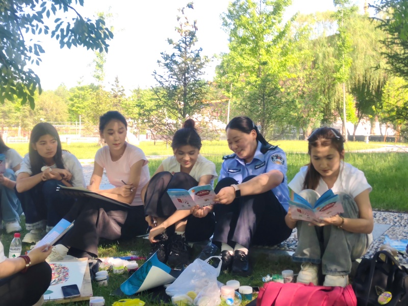 新疆生产建设兵团第七师胡杨河市天北经济技术开发区司法所开展反诈宣传