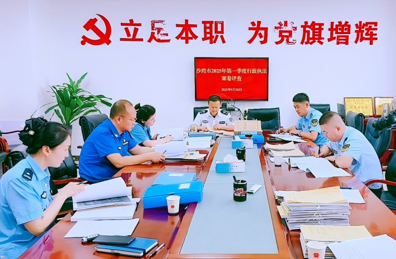 新疆沙湾市司法局开展2025年第一季度行政执法案卷评查