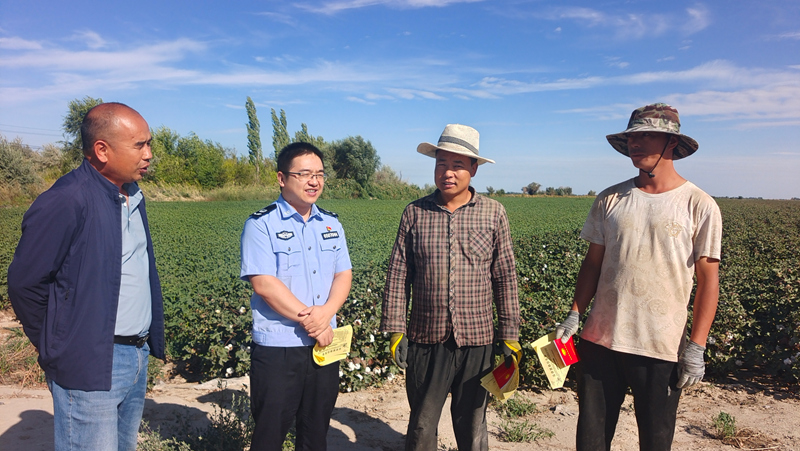 新疆生产建设兵团第七师一三〇团司法所：法治服务“赶”农时 棉田边上送安心