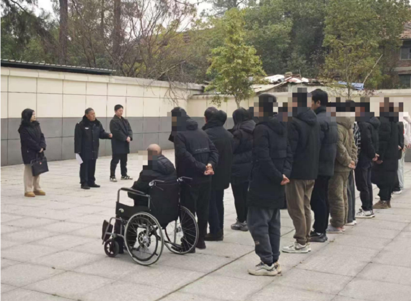 湖北省石首市社矫局开展春节前及“两会”期间巡回集中点检警示教育活动